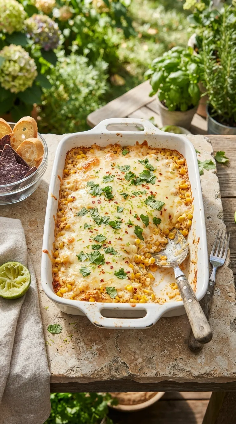 easy spicy snacks for game day Chili Lime Corn Dip