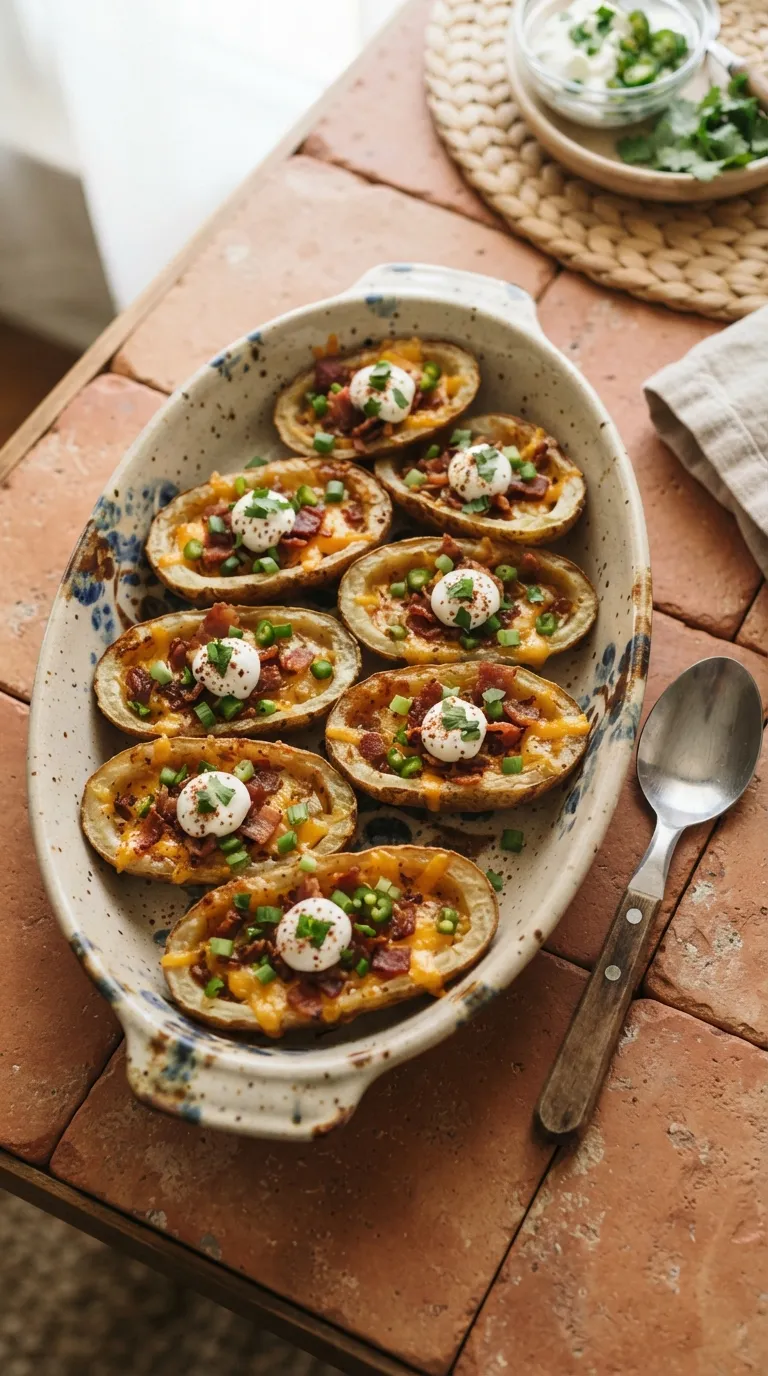 easy spicy snacks for game day Chipotle Potato Skins