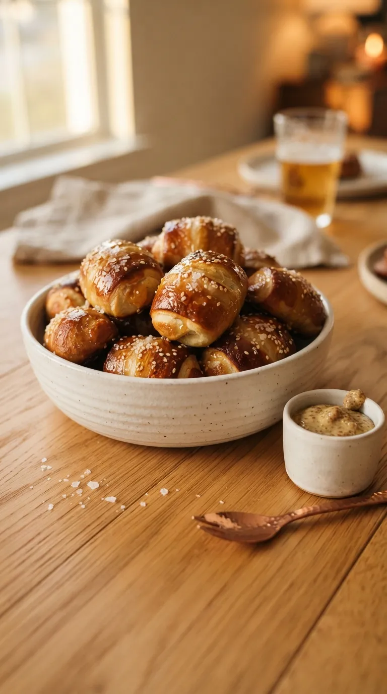 easy spicy snacks for game day Hot Honey Pretzel Bites