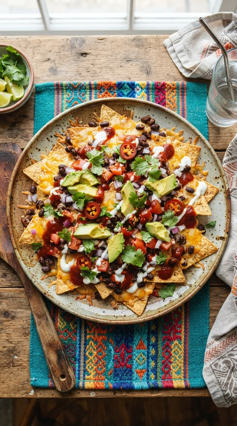 easy spicy snacks for game day Spicy Black Bean Nachos