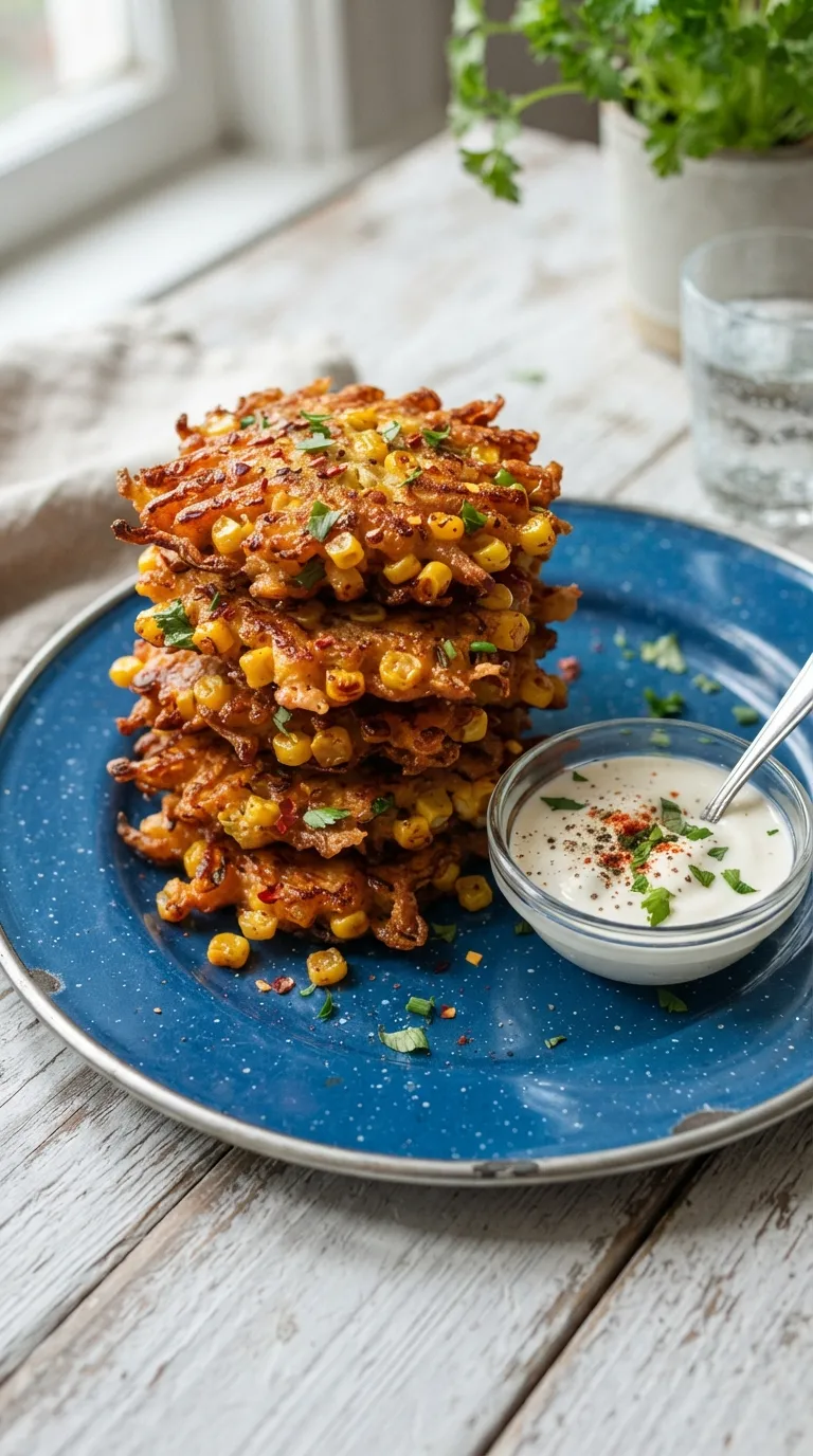 easy spicy snacks for game day Spicy Corn Fritters