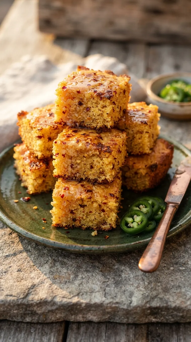 easy spicy snacks for game day Spicy Honey Cornbread