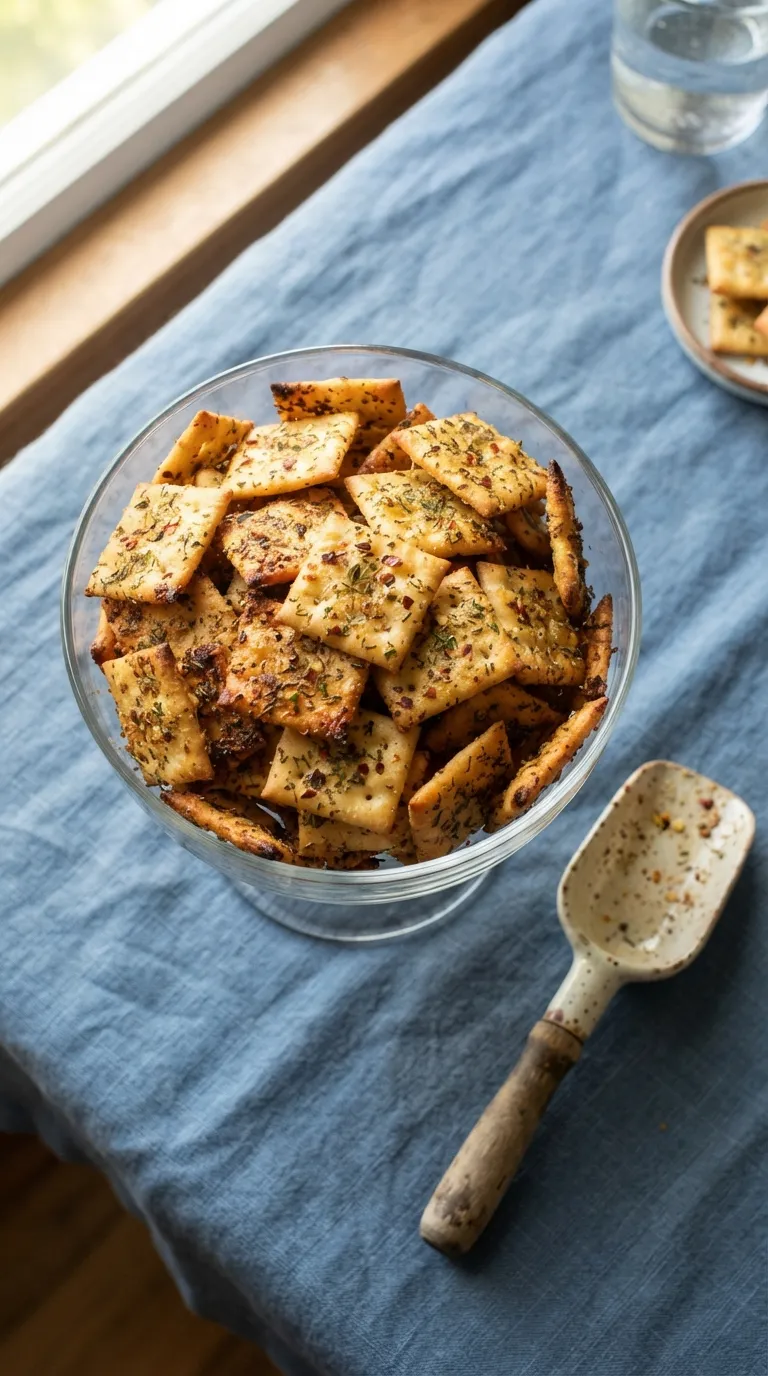 easy spicy snacks for game day Spicy Ranch Crackers