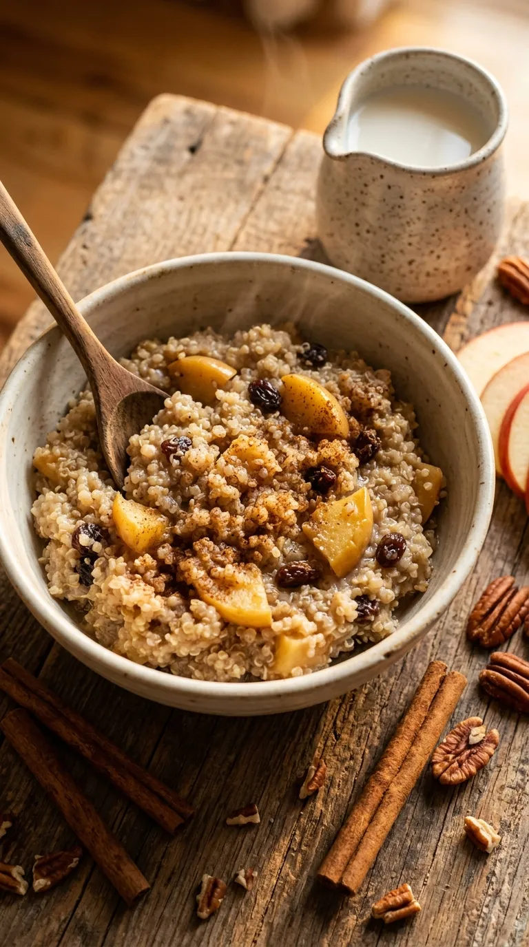 Gluten free breakfast ideas Apple Cinnamon Quinoa