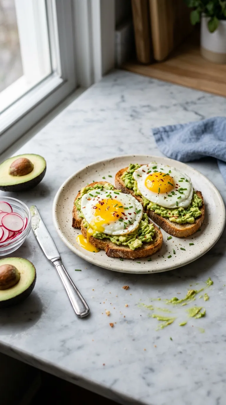 Gluten free breakfast ideas Avocado Egg Toast