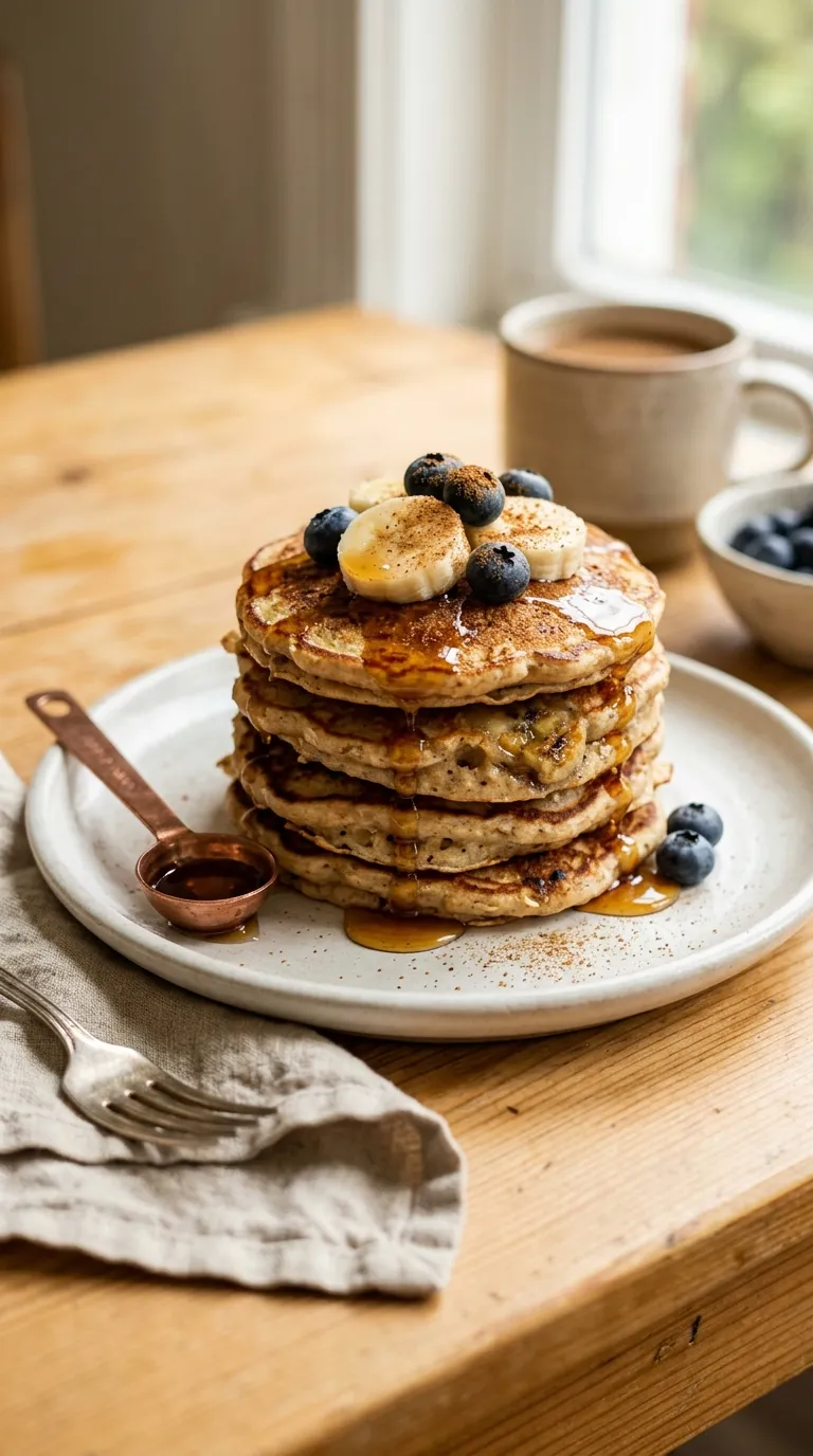 Gluten free breakfast ideas Banana Oat Pancakes