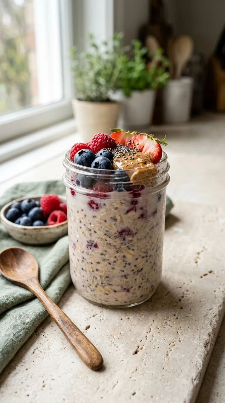 Gluten free breakfast ideas Berry Overnight Oats