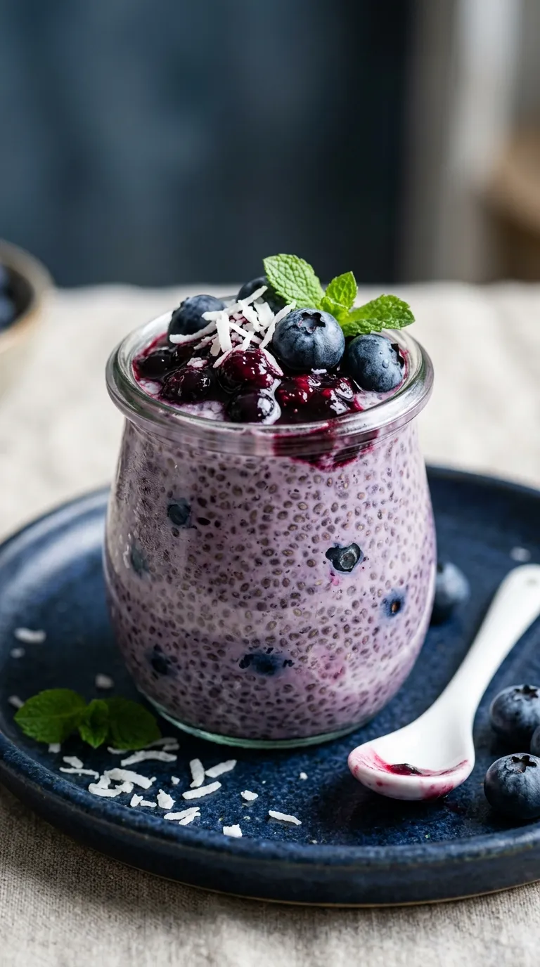 Gluten free breakfast ideas Blueberry Chia Pudding
