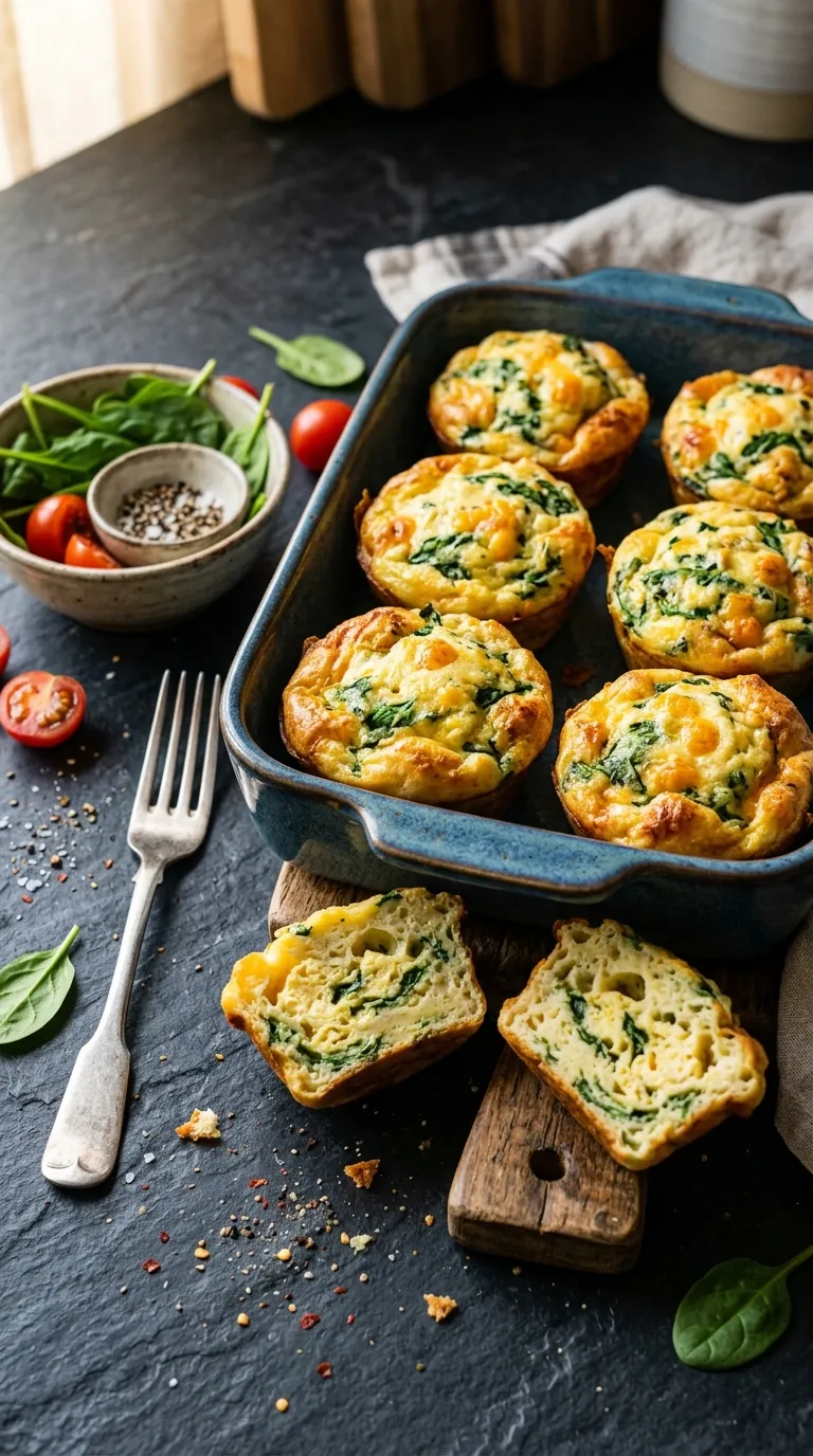 Gluten free breakfast ideas Spinach Egg Muffins