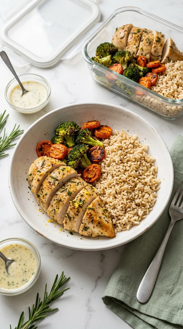 healthy dinner recipes for meal prep Lemon Herb Chicken