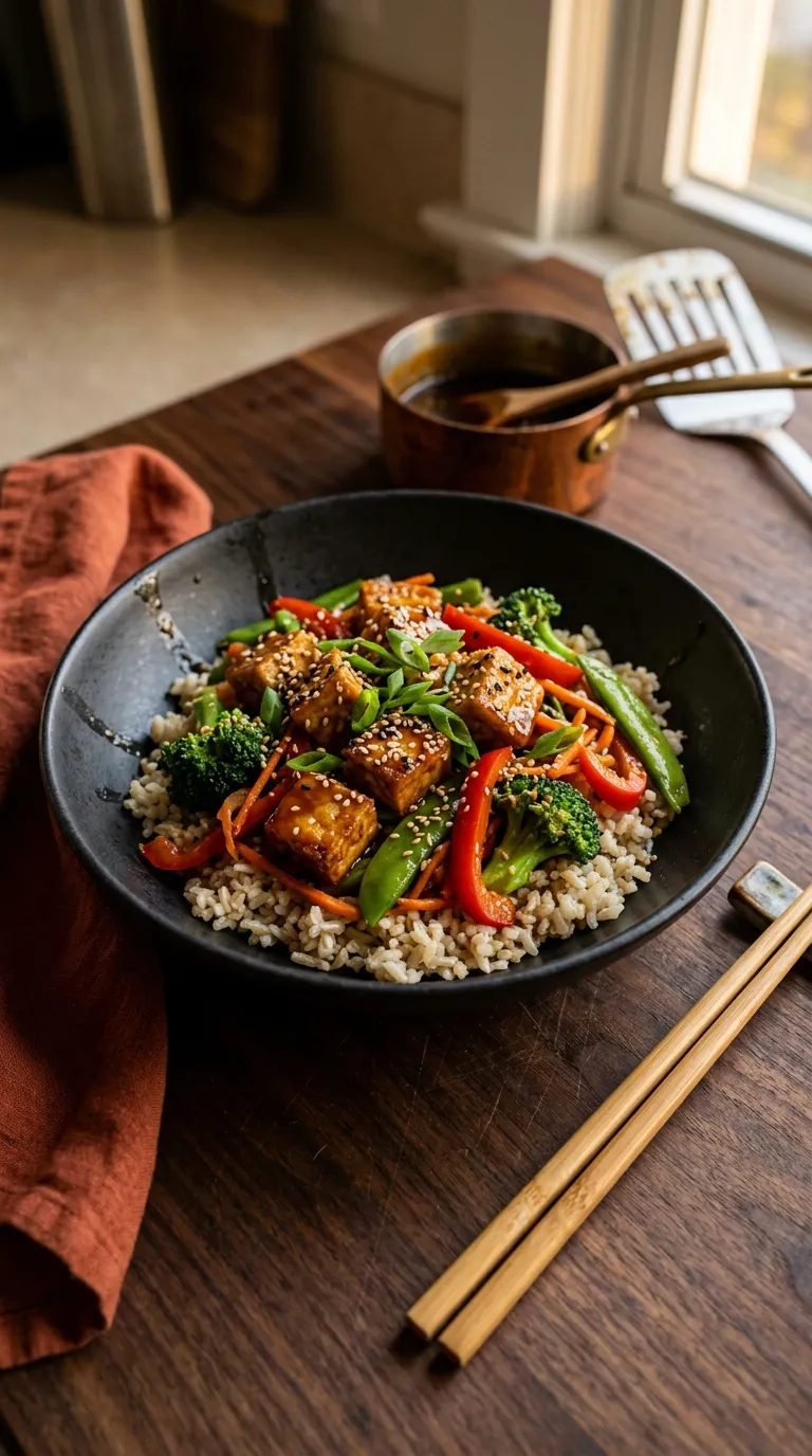 healthy dinner recipes for meal prep Sesame Tofu Stir-Fry