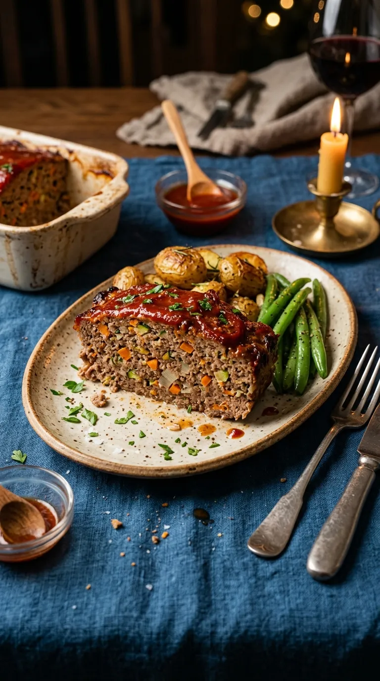 healthy freezer meals for later Beef Vegetable Meatloaf