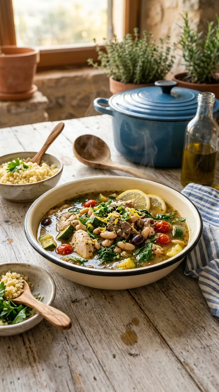 healthy freezer meals for later Mediterranean Chicken Stew