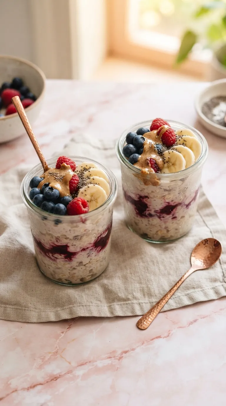 healthy meal prep ideas for the week Berry Overnight Oats