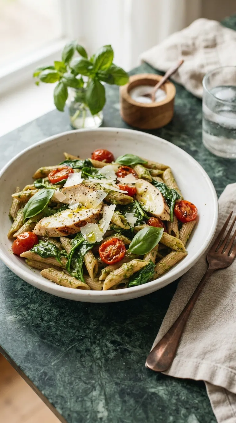 healthy meal prep ideas for the week Chicken Pesto Pasta