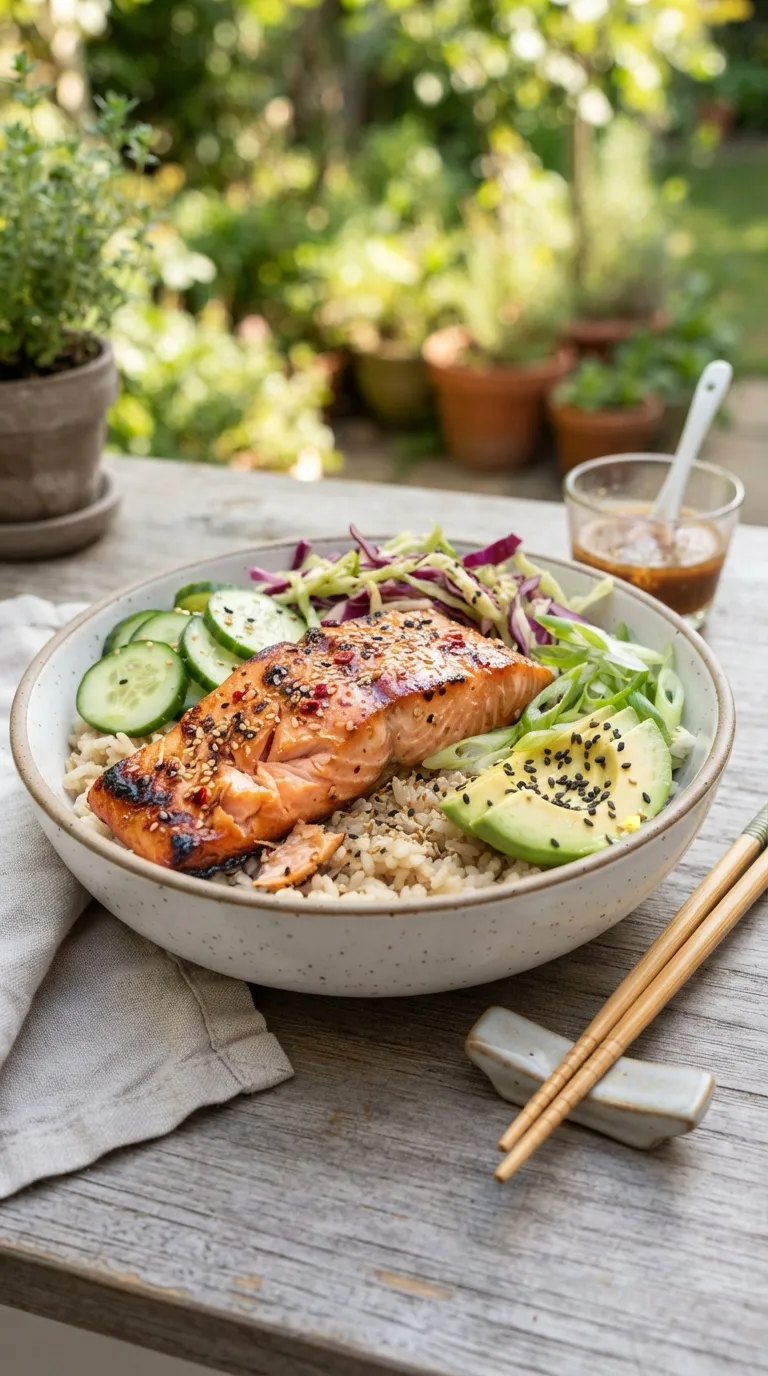 healthy meal prep ideas for the week Salmon Rice Bowls