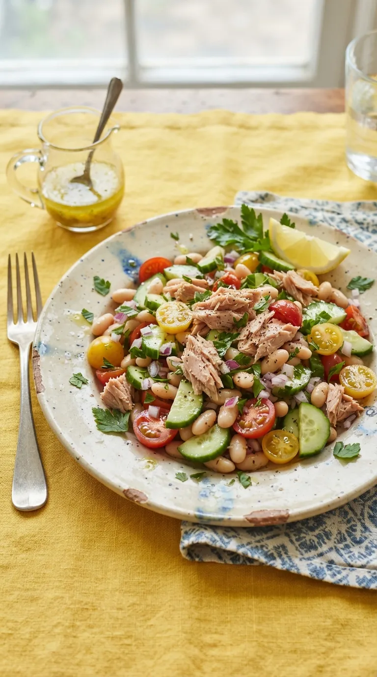 healthy meal prep ideas for the week Tuna White Bean Salad