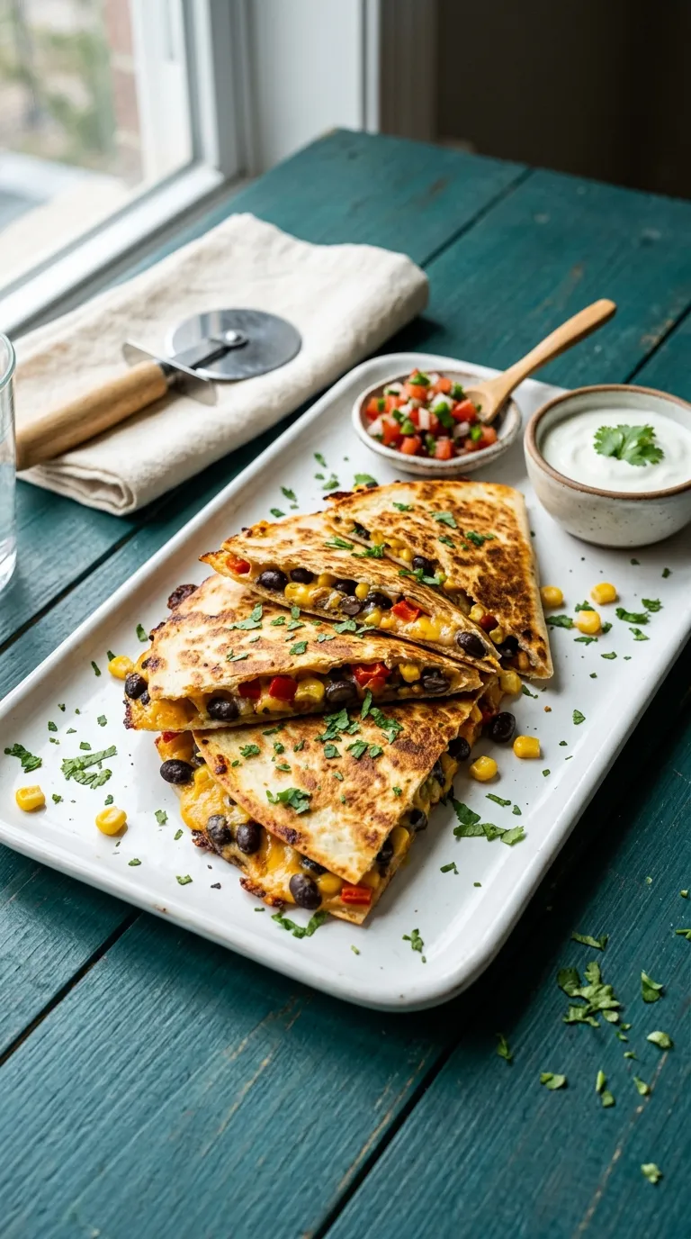 healthy meals for dorm room Black Bean Quesadilla