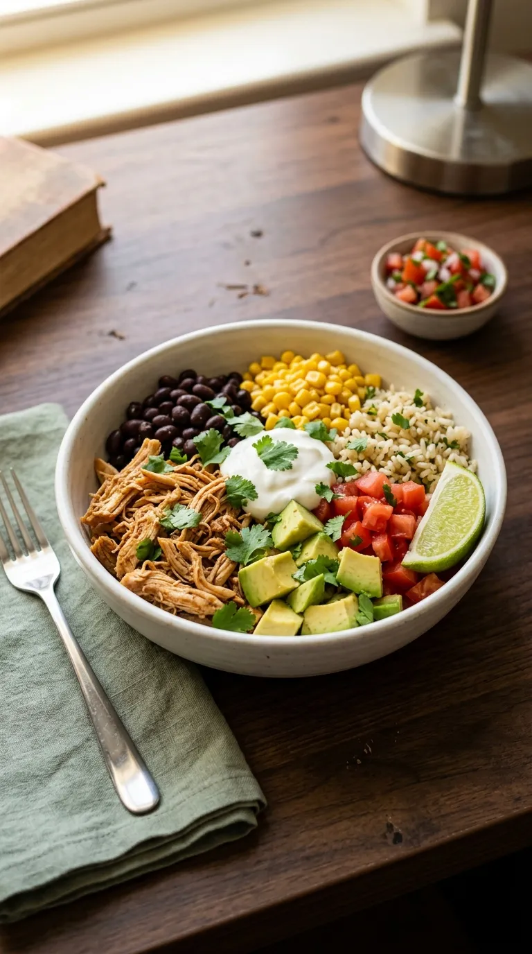 healthy meals for dorm room Chicken Burrito Bowl