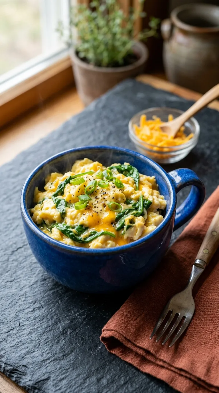 healthy meals for dorm room Egg Spinach Mug