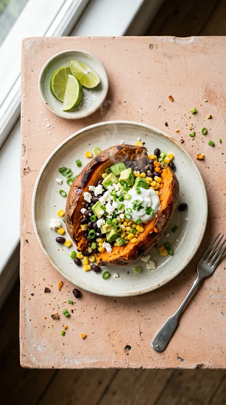healthy meals for dorm room Loaded Sweet Potato