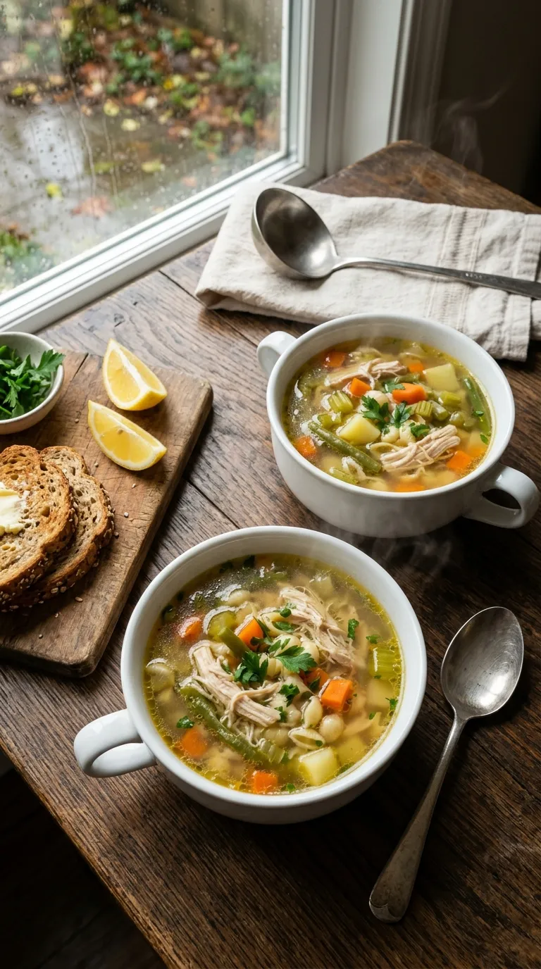 healthy meals for two on a budget Chicken Vegetable Soup