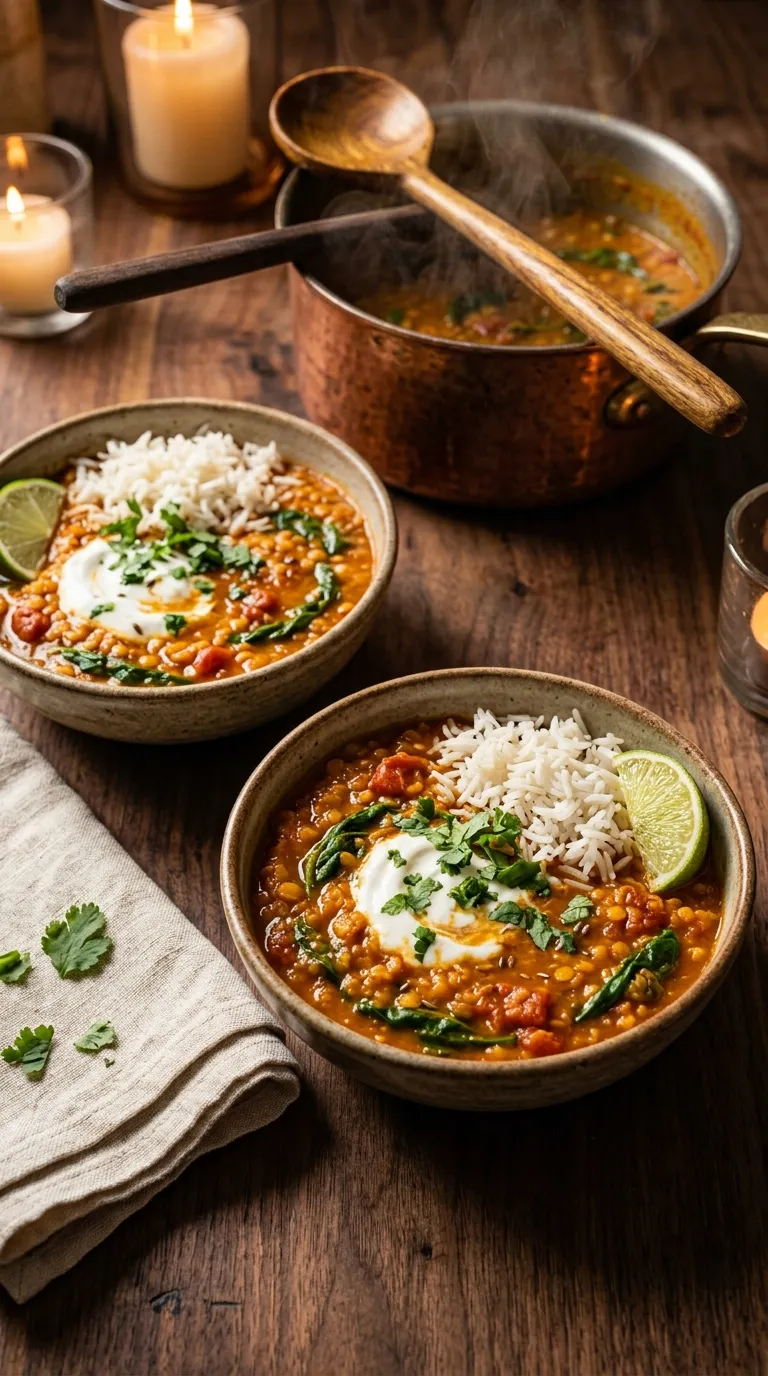healthy meals for two on a budget Lentil Tomato Curry