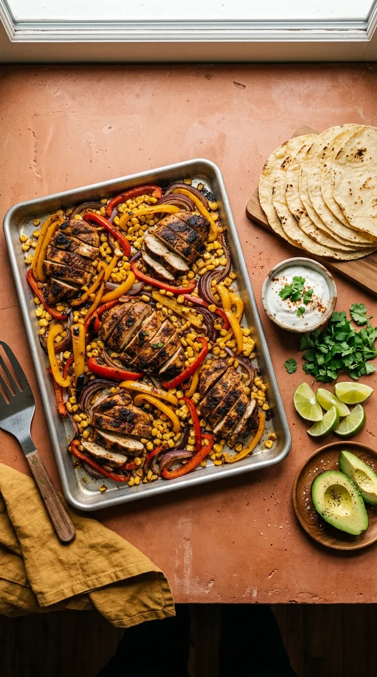 healthy meals for two on a budget Sheet Pan Chicken Fajitas