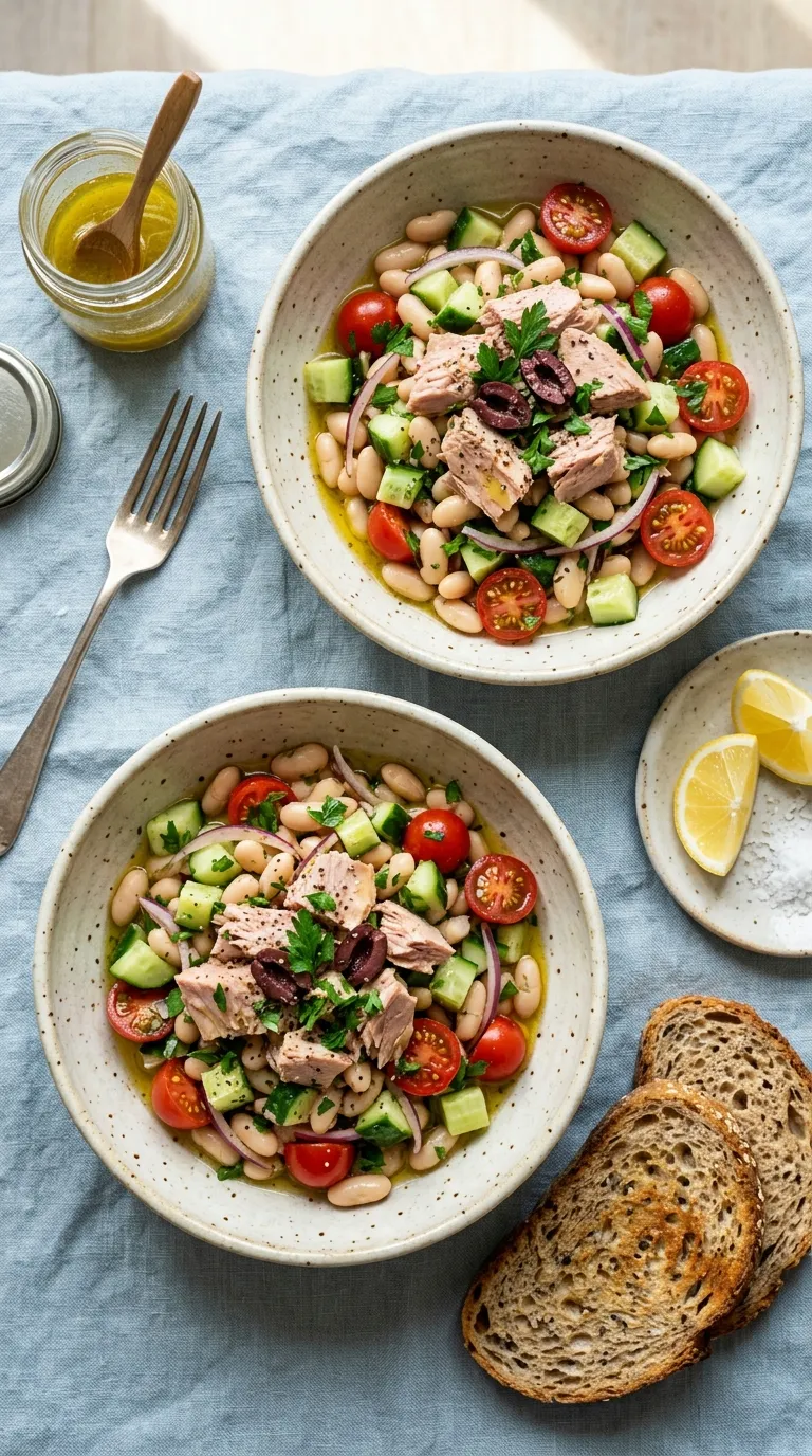 healthy meals for two on a budget Tuna White Bean Salad
