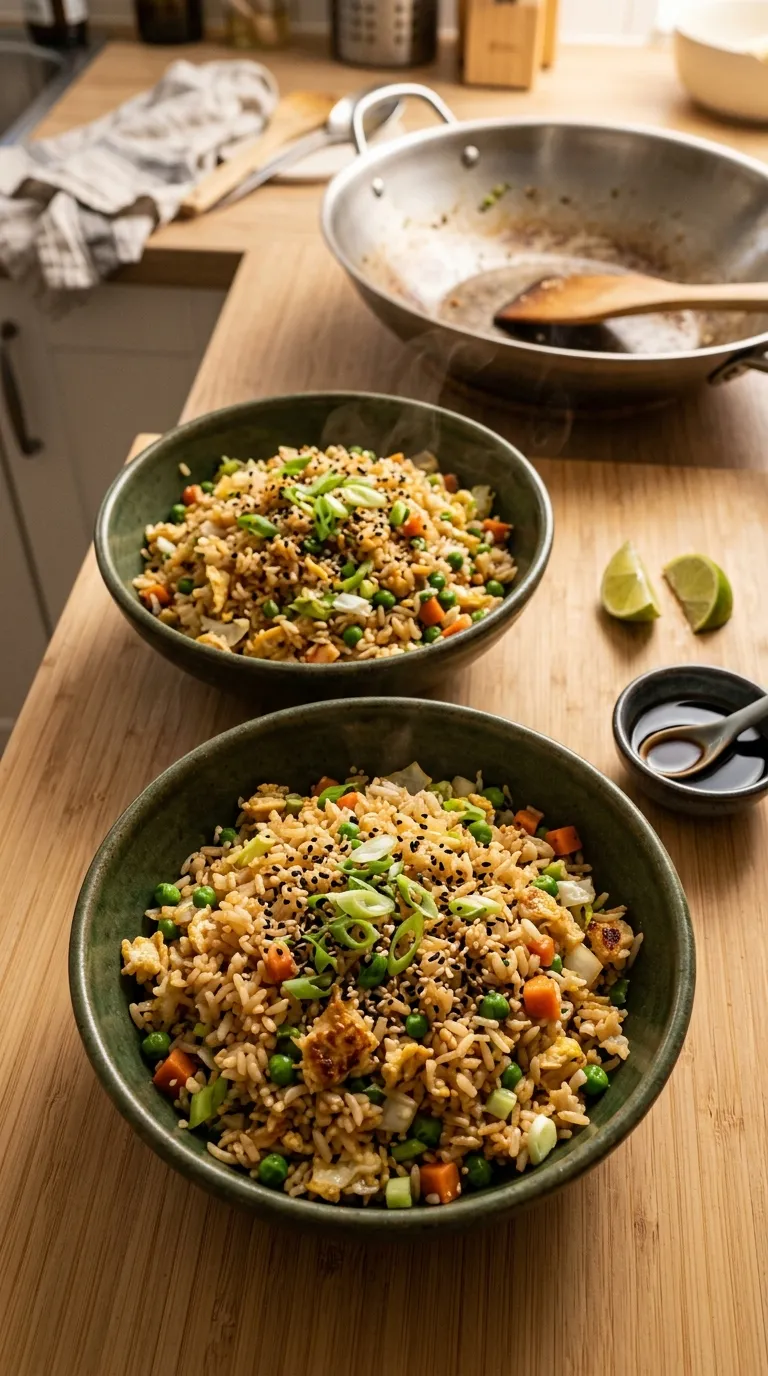 healthy meals for two on a budget Veggie Egg Fried Rice