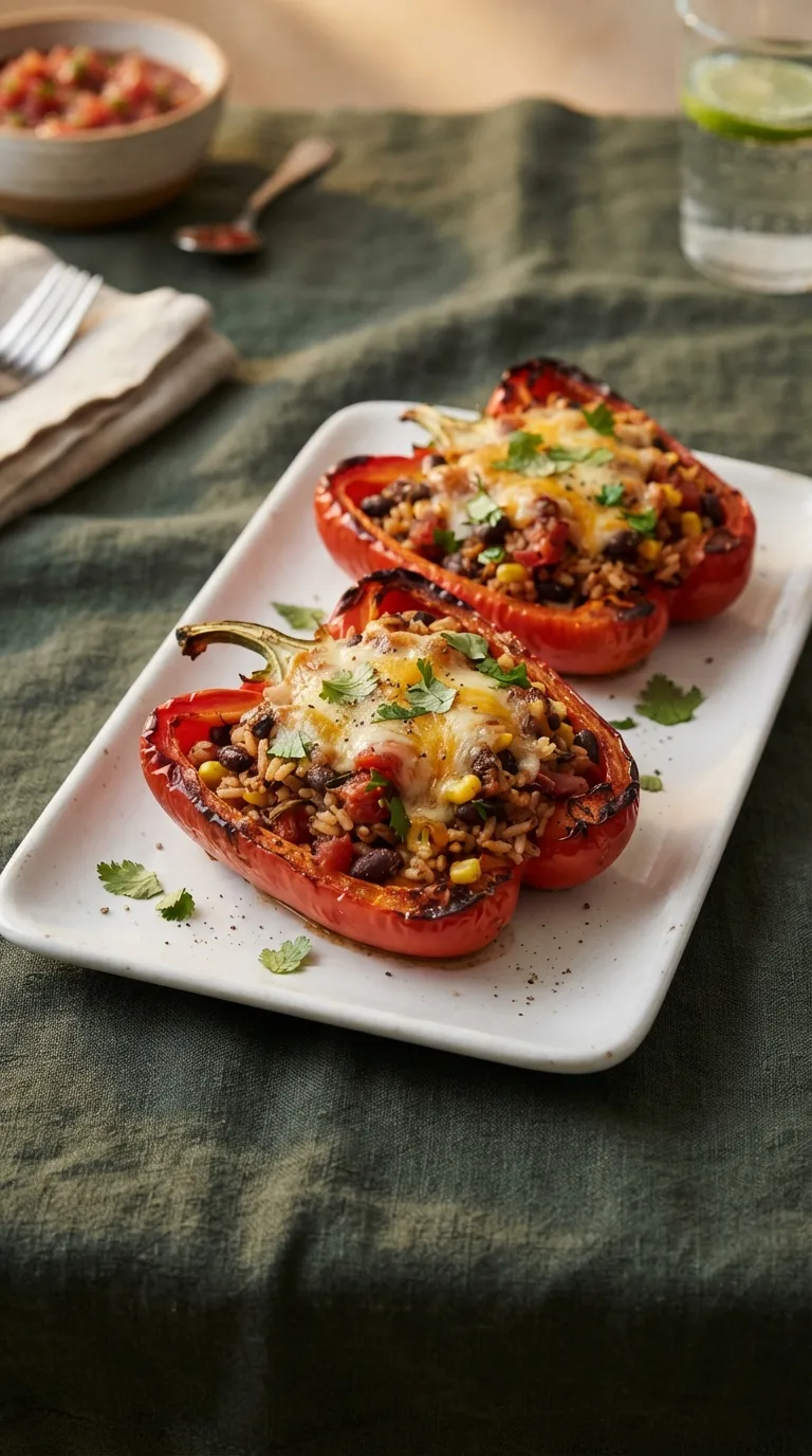healthy meals for weight loss on a budget Black Bean Peppers