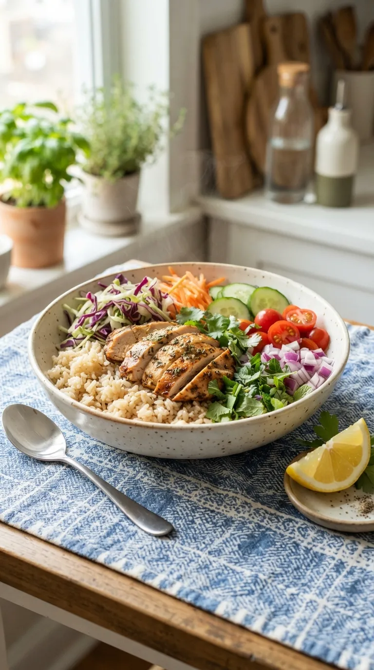 healthy meals for weight loss on a budget Chicken Cabbage Bowl