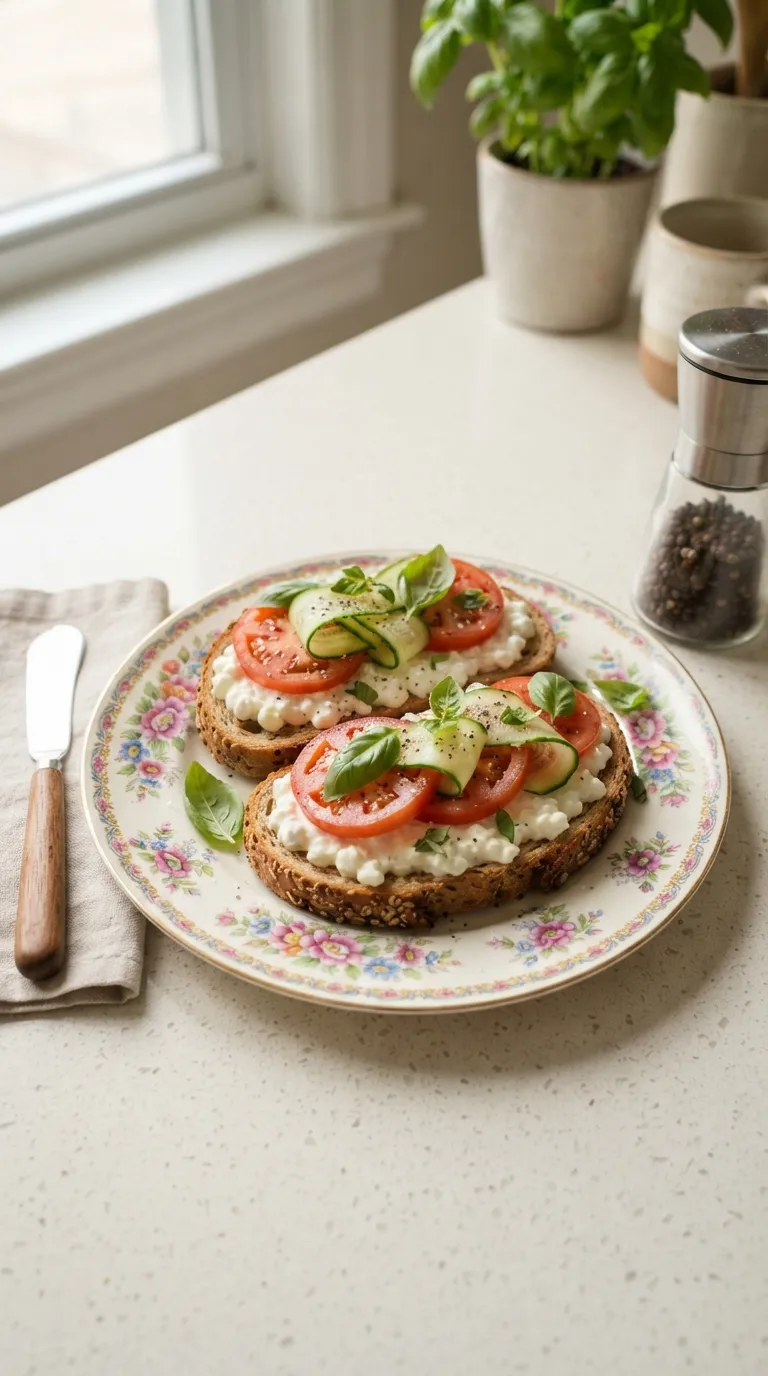 healthy meals for weight loss on a budget Cottage Cheese Toast