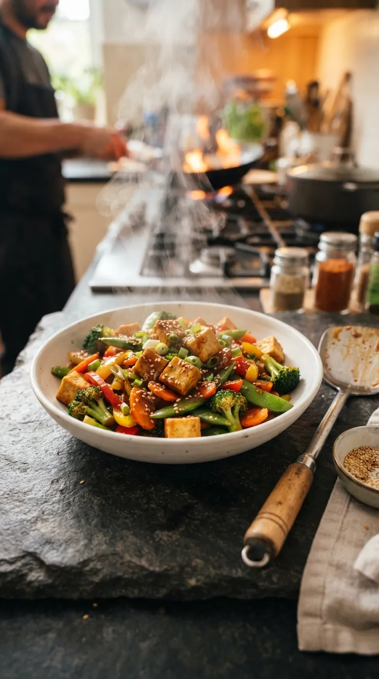 healthy meals for weight loss on a budget Peanut Tofu Stir Fry