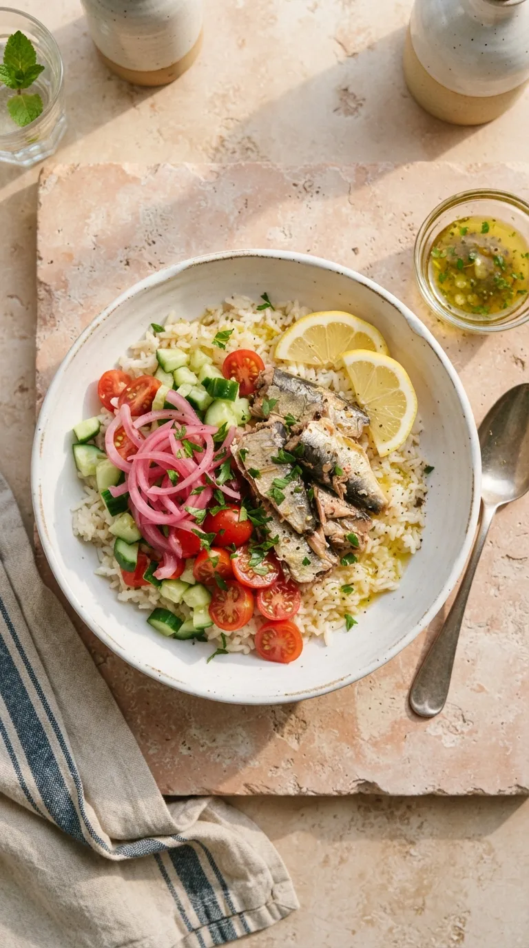 healthy meals for weight loss on a budget Sardine Rice Bowl