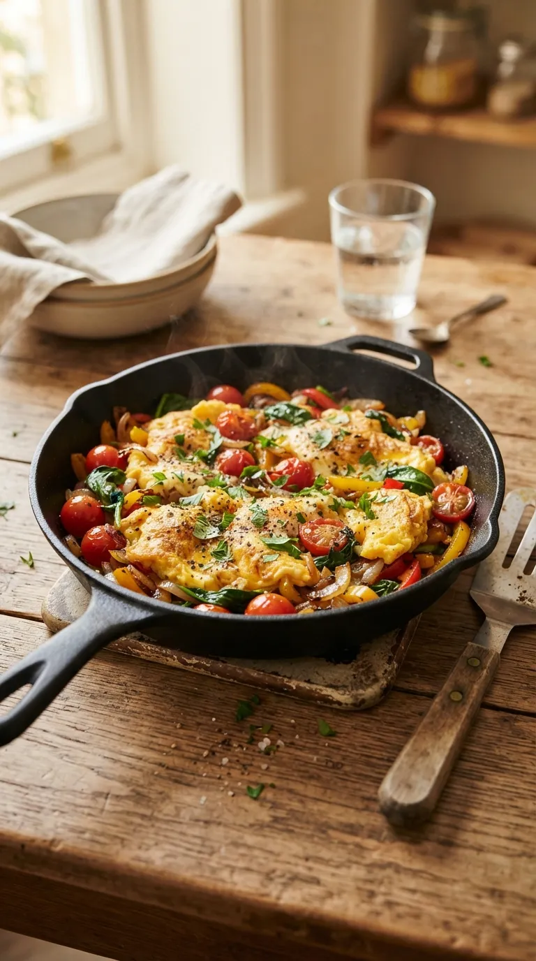 healthy meals for weight loss on a budget Veggie Egg Skillet