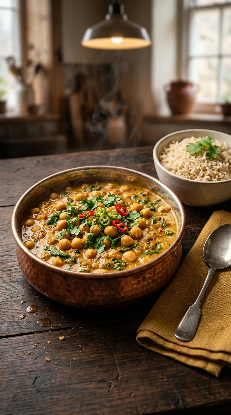 healthy meals with canned ingredients Chickpea Tomato Curry