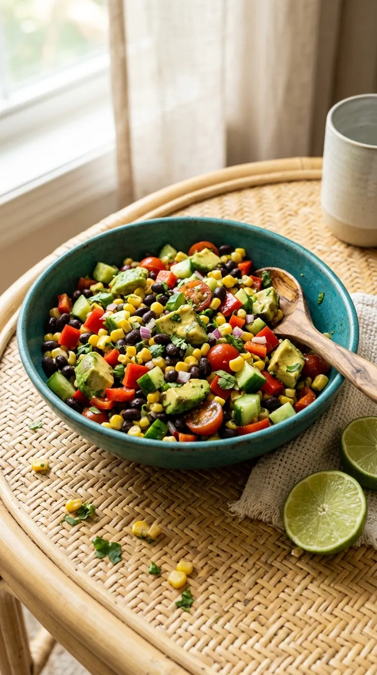 healthy meals with canned ingredients Corn Black Bean Salad