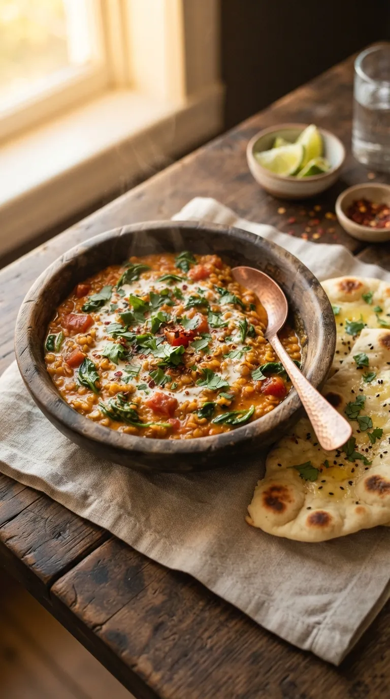 healthy meals without meat for beginners Creamy Lentil Curry