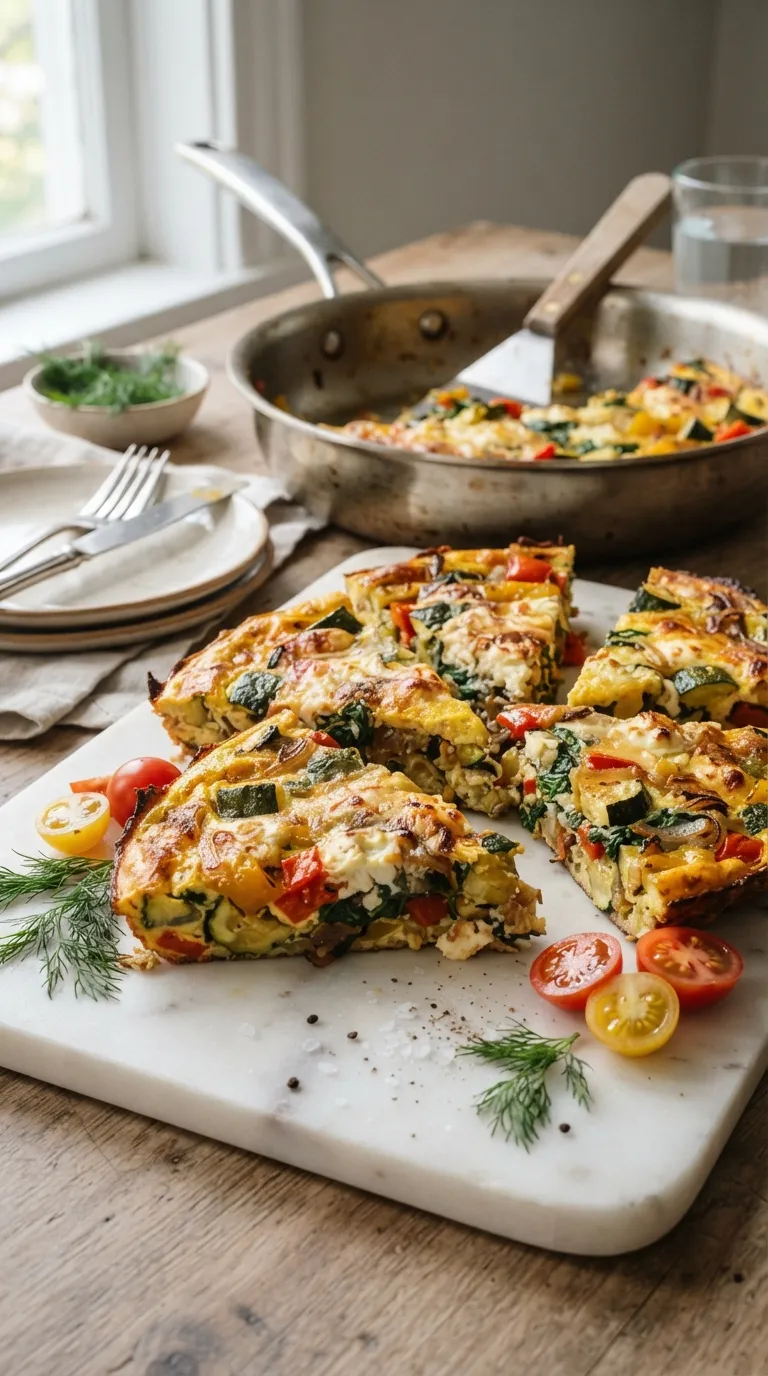 healthy meals without meat for beginners Roasted Vegetable Frittata