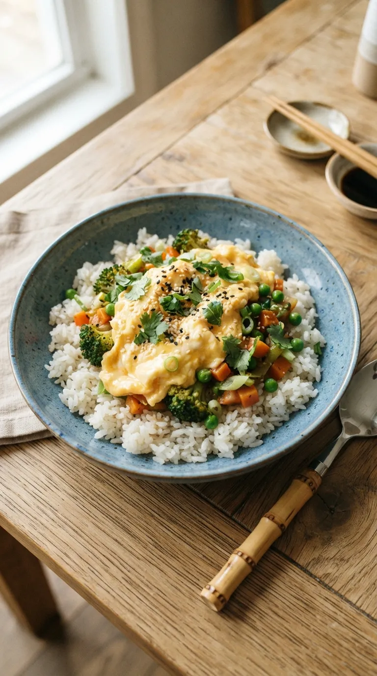 healthy meals without meat for beginners Vegetable Egg Rice
