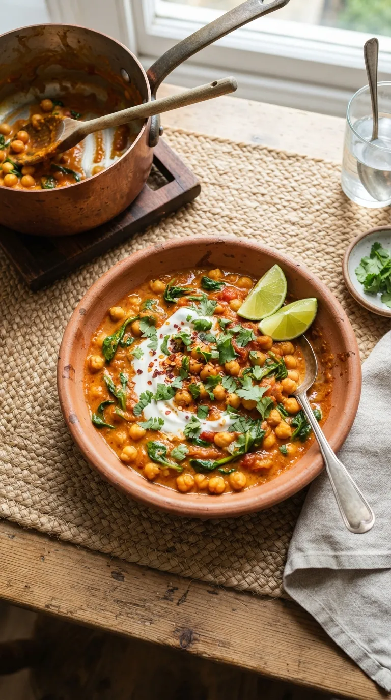 healthy one pan meals for easy cleanup Chickpea Tomato Curry