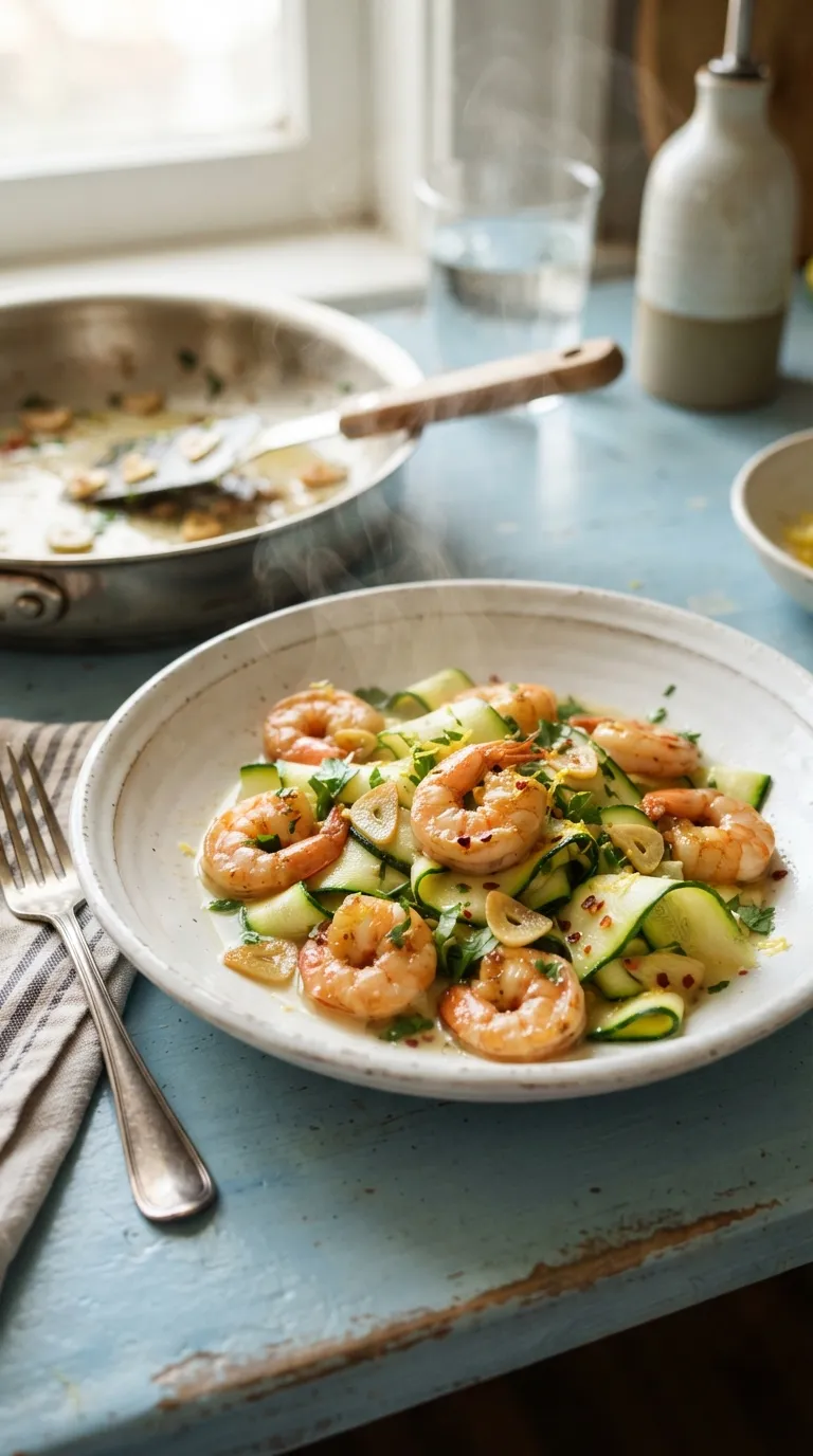 healthy one pan meals for easy cleanup Garlic Shrimp Zucchini