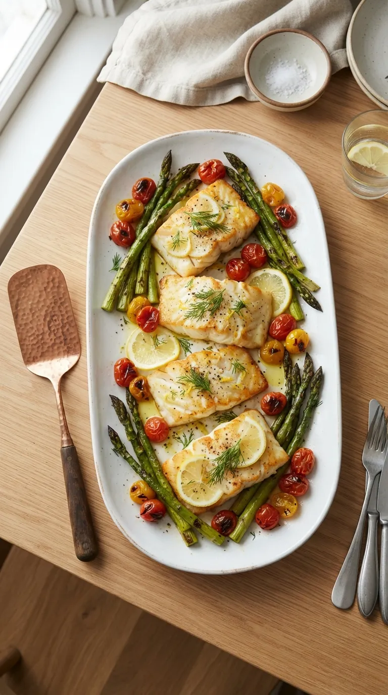 healthy one pan meals for easy cleanup Lemon Cod Asparagus