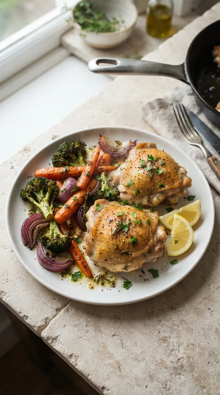 healthy one pan meals for easy cleanup Lemon Herb Chicken