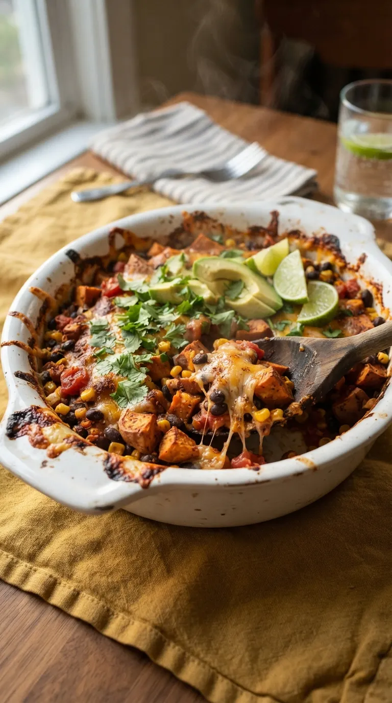 healthy one pan meals for easy cleanup Sweet Potato Black Bean Bake