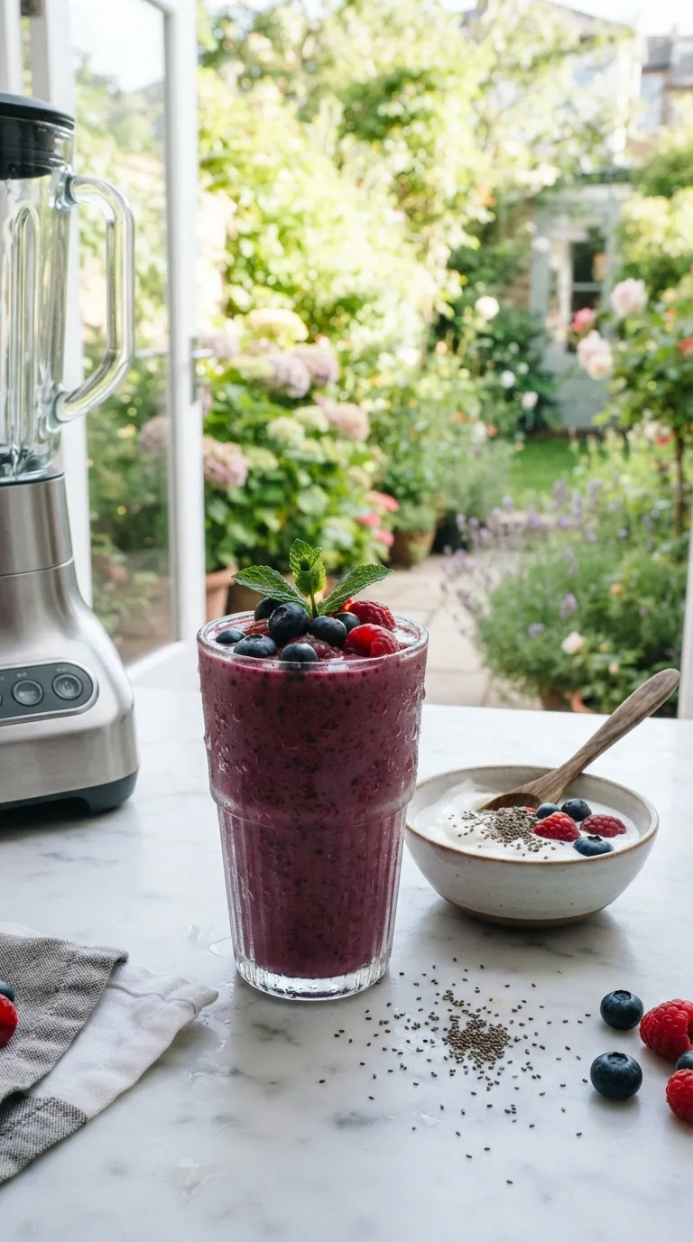 high protein breakfast ideas for weight loss Berry Protein Smoothie