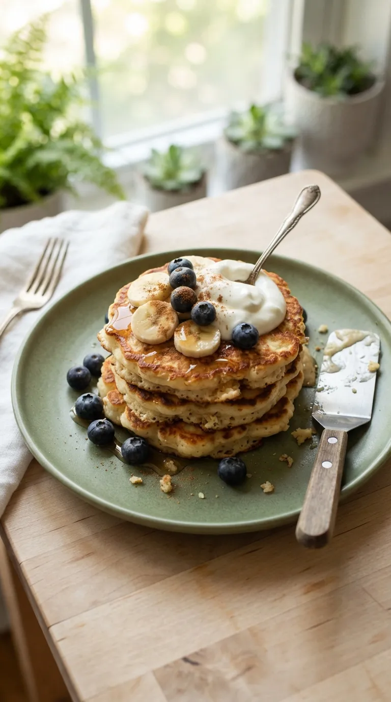high protein breakfast ideas for weight loss Cottage Cheese Pancakes
