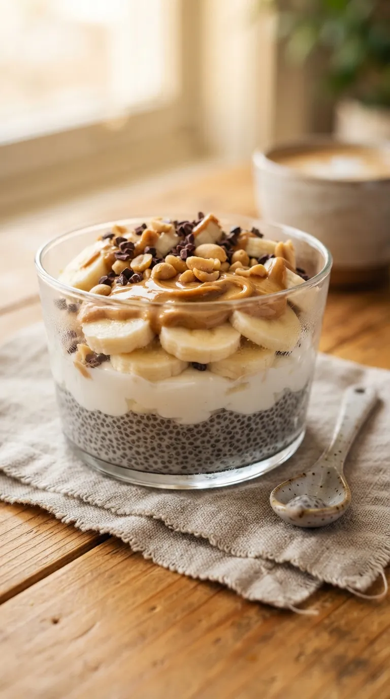 high protein breakfast ideas for weight loss Peanut Butter Chia Pudding