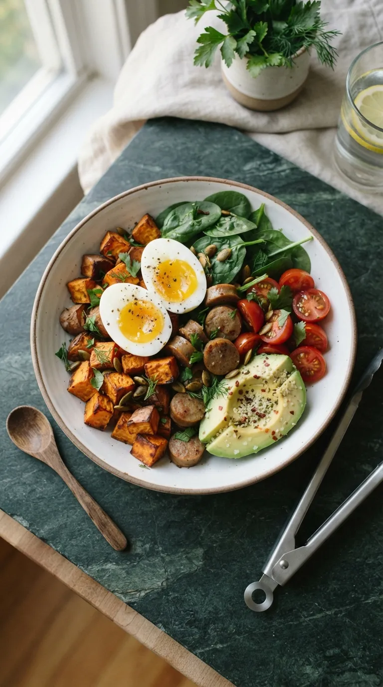 high protein breakfast ideas for weight loss Savory Breakfast Bowl